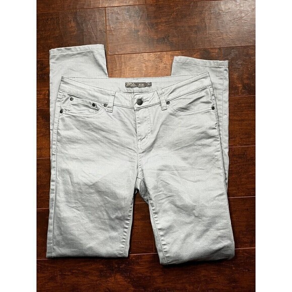 Prana Womens Blue/Gray Casual Skinny Pants Sz 6/28 - Picture 1 of 7
